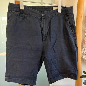 100% linen shorts